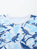 Dinosaur Print Short Sleeve T-Shirt and Shorts Set