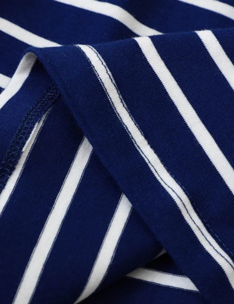 Floral Cat Appliqué Striped Dress - Mini Taylor