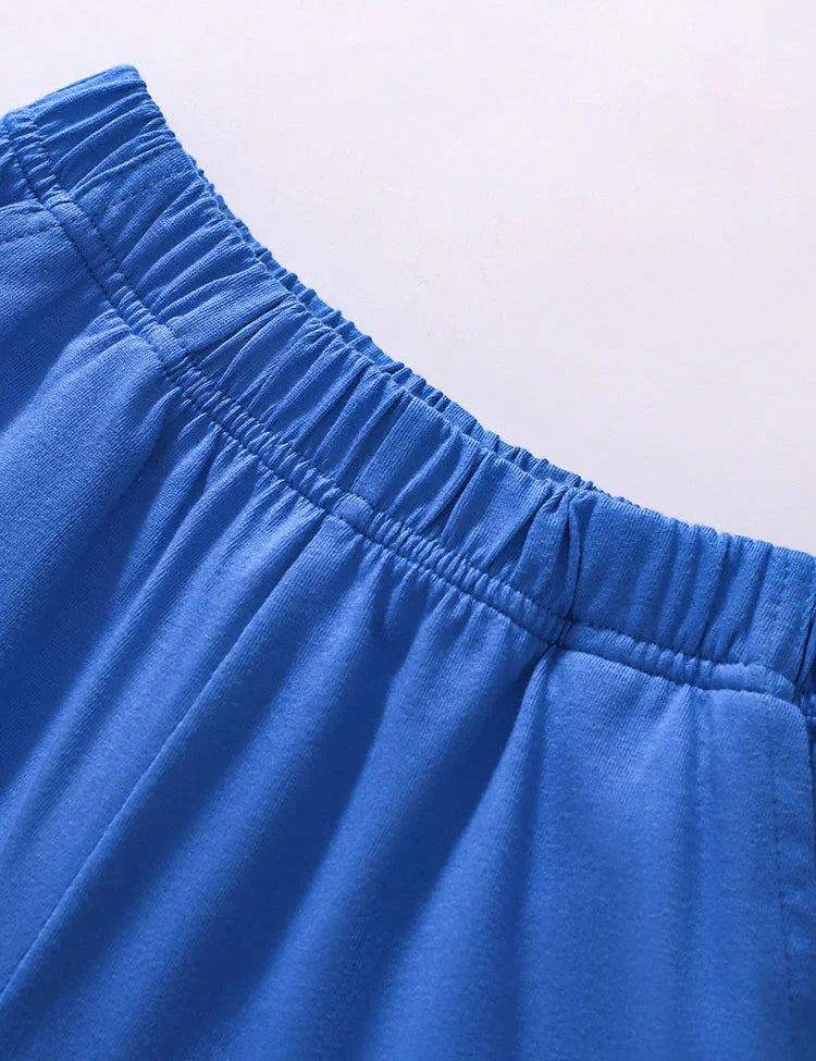 Shark Print Short Sleeve T-Shirt and Shorts Set