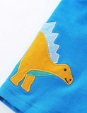 Cartoon Dinosaur Applique Shorts