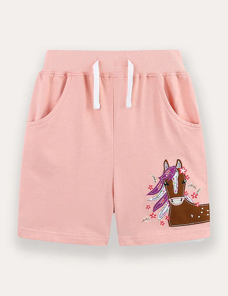 Horse Applique Shorts
