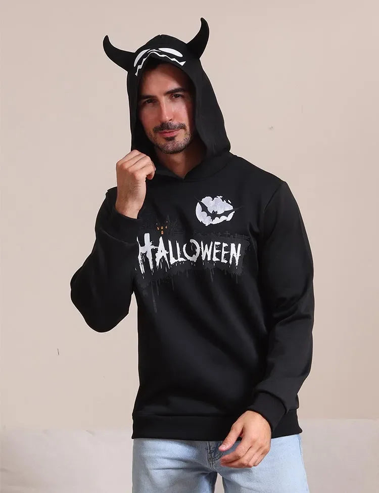 Halloween Night Family Matching Devil Hooded Sweatshirt