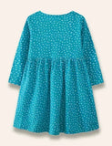 Butterfly Birdy Appliqué Dotted Dress