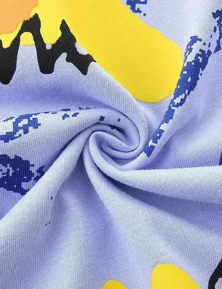 Cartoon Crocodile Printed Long Sleeve T-Shirt