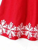 Christmas Snowflake Reindeer Sweater Dress