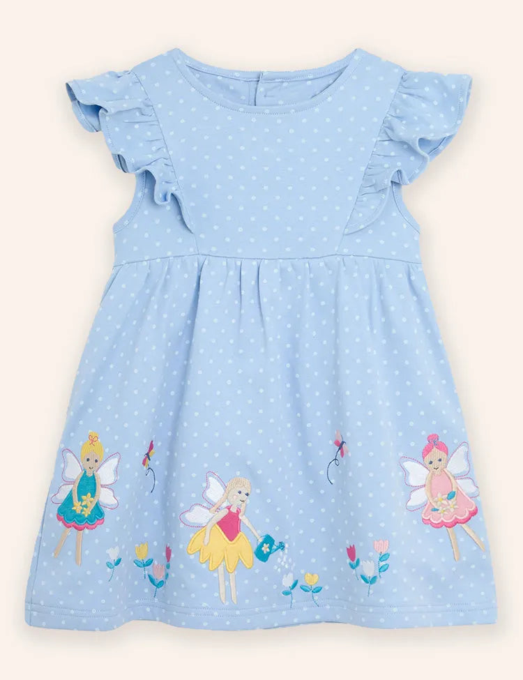 Flower Princess Applique Dress
