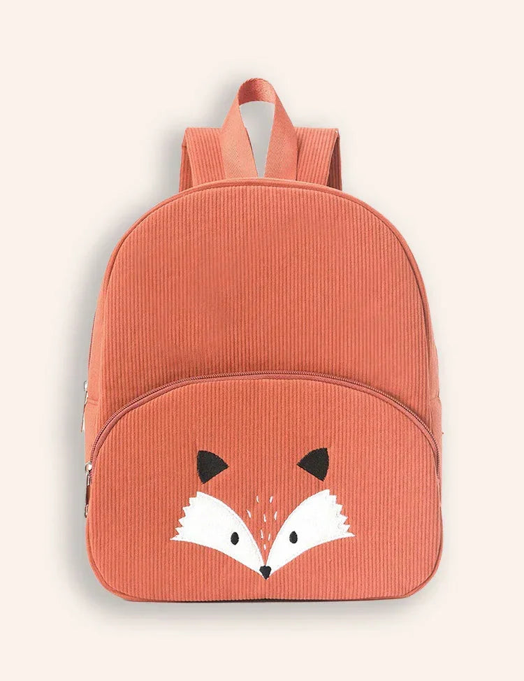 Cute Bear Embroideried Schoolbag