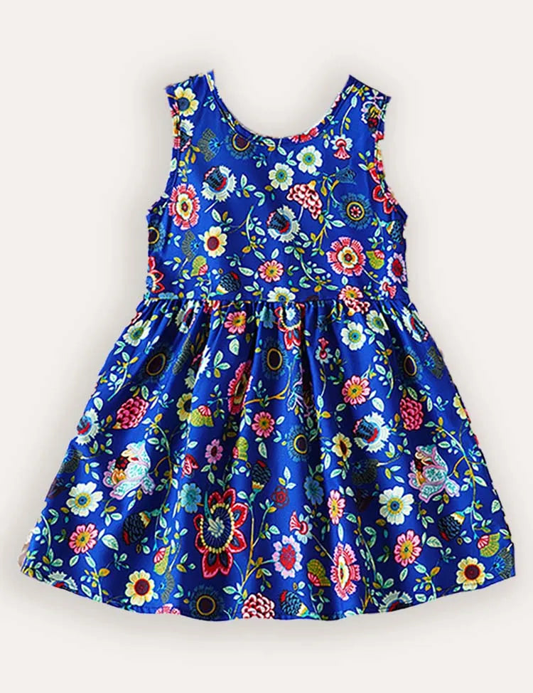 Floral Print Sleeveless Dress