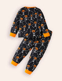 Halloween Skull Pumpkin Print Set