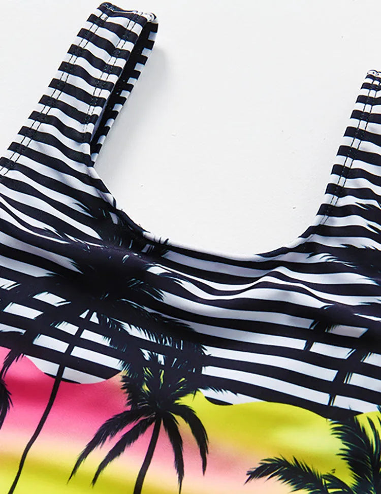 Coconut Print One-piece Swimsuit