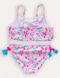 Flower Print Bikini Set