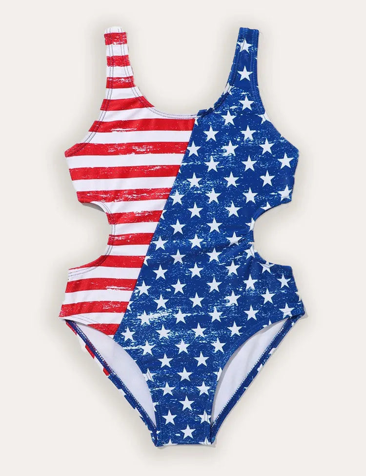 Family Matching Independence Day Stars and Stripes Swimsuit