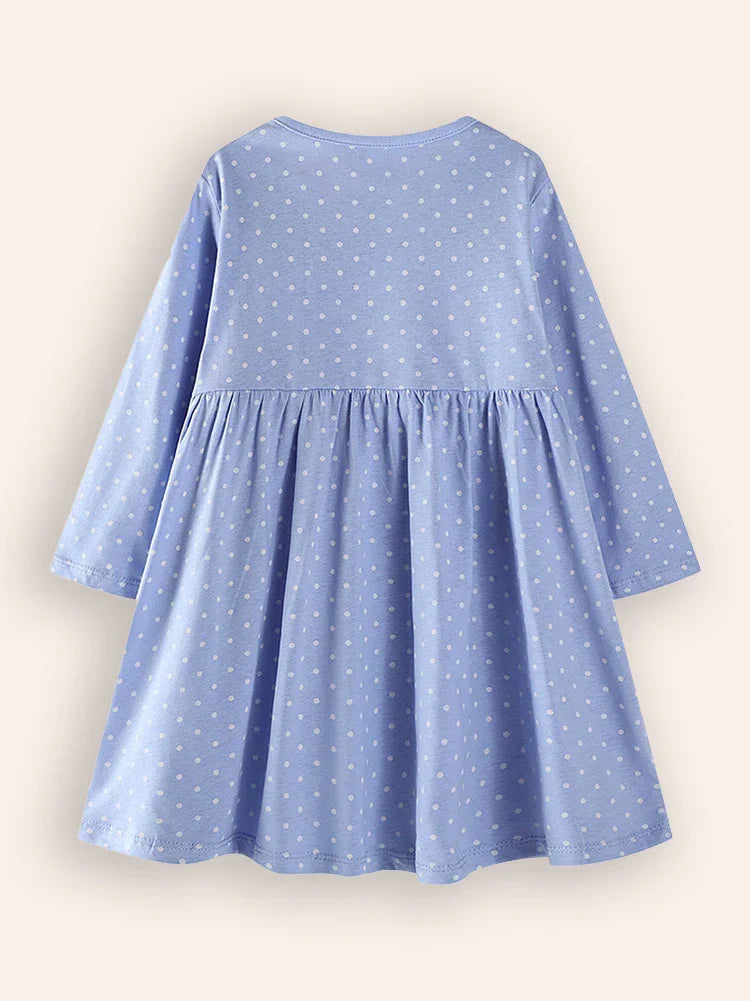 Floral Bunny Embroideried Dress