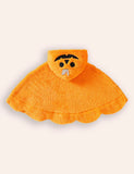 Halloween Padded Pumpkin Ghost Embroidered Cape