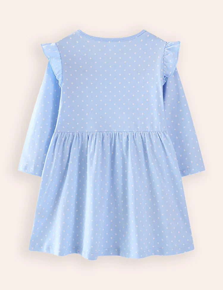 Fairy Embroidered Long-sleeved Dress