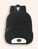 Cute Bear Embroideried Schoolbag
