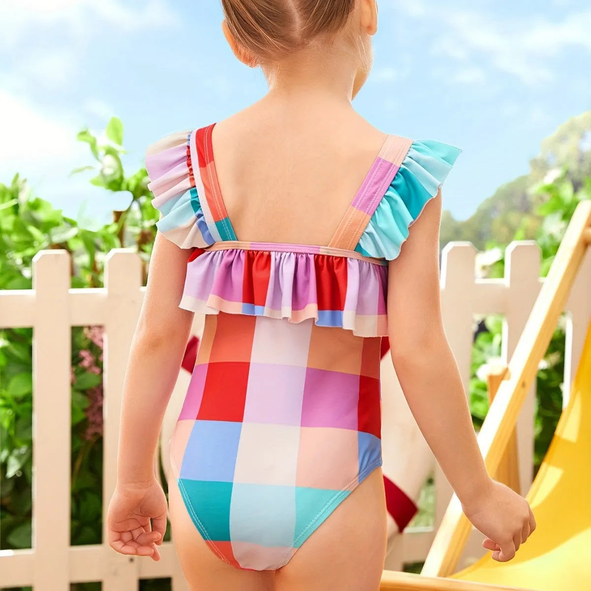 Colored Squares Swimsuit