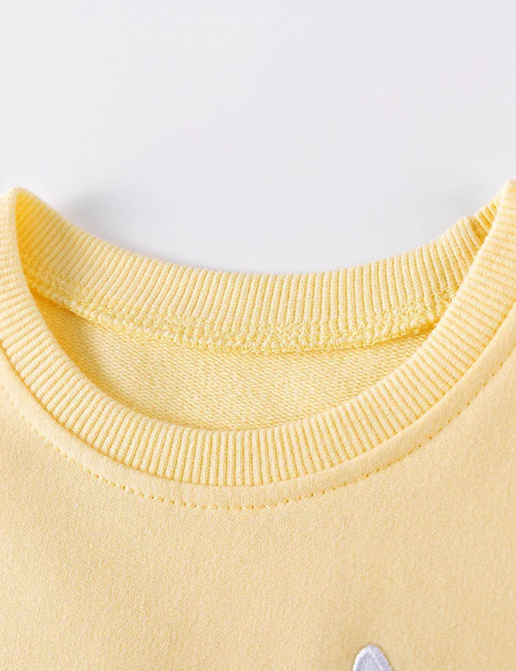 Cute Bunny Appliqué Long Sleeves Tulle Dress