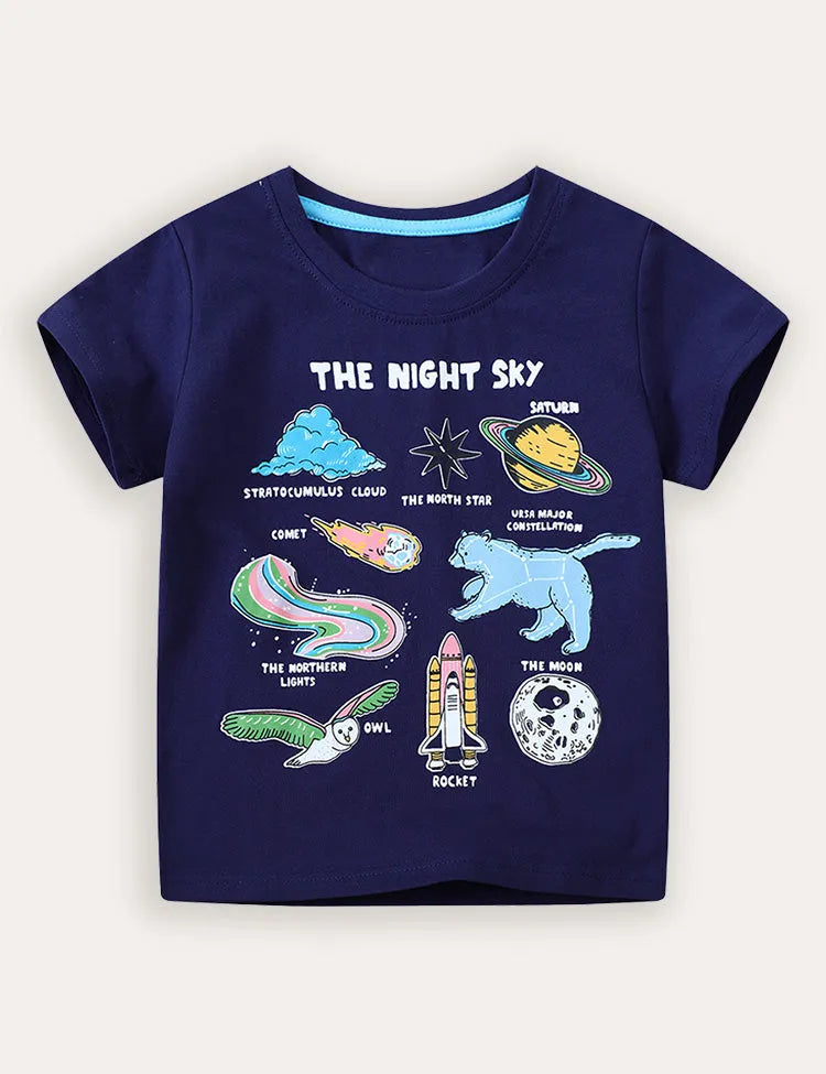 Glow In The Dark Education Short-sleeved T-shirt