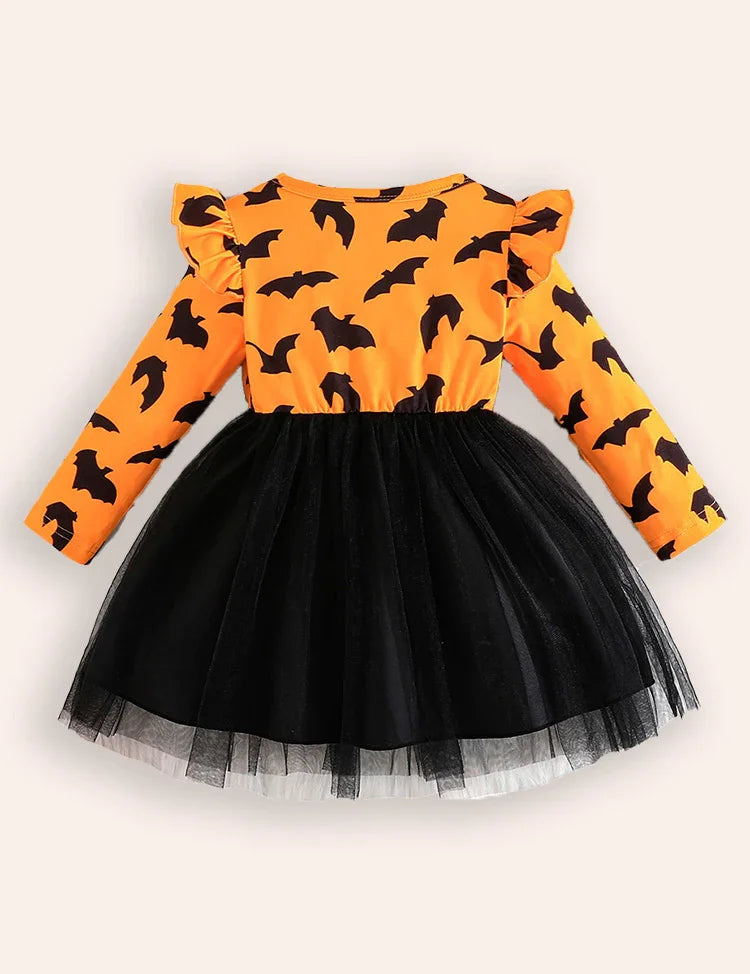 Halloween Cute Bat Tulle Dress