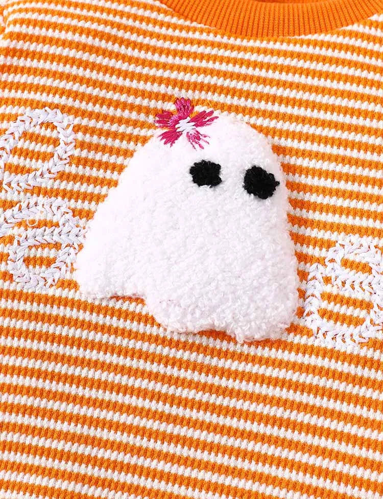 Halloween Ghost Embroidered Loungewear Set