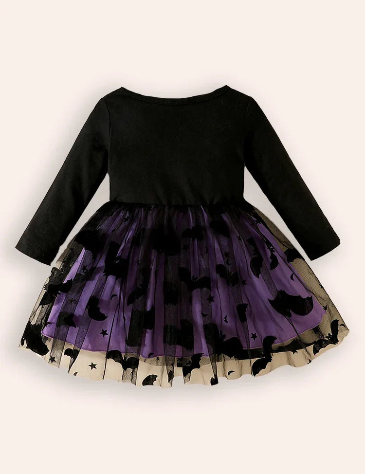 Halloween Cute Bat Tulle Dress