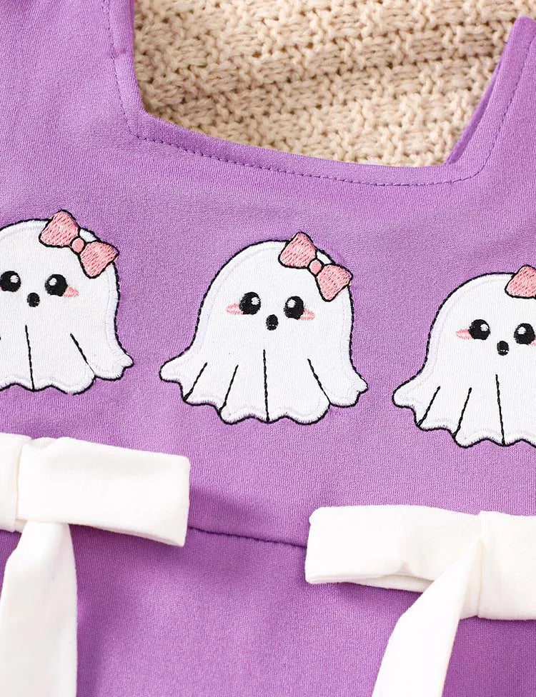 Halloween Embroidered Romper