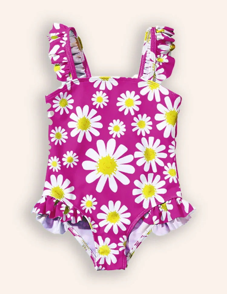 Flower Print One-piece Swimsuit