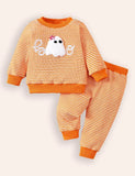 Halloween Ghost Embroidered Loungewear Set