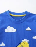 Construction Car Printed Short Sleeve T-Shirt