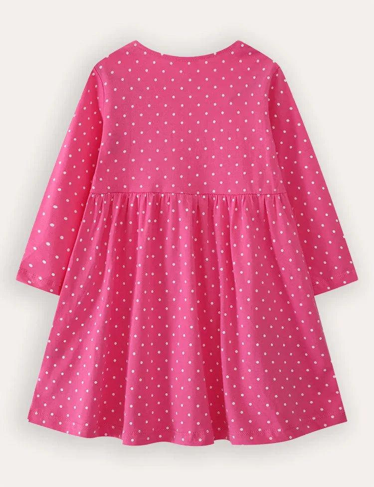 Fairy Embroidered Long-sleeved Dress