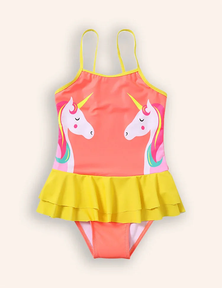 Cartoon Unicorn One-piece Swimsuit