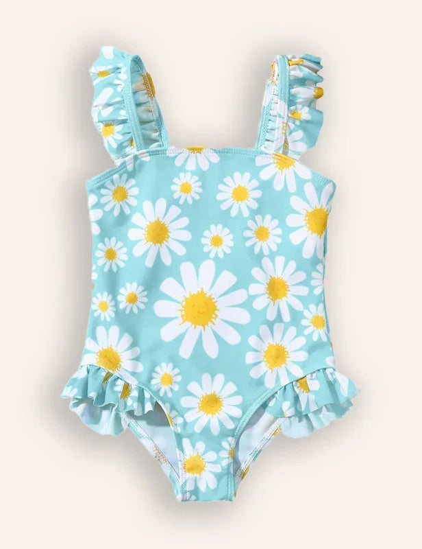 Flower Print One-piece Swimsuit