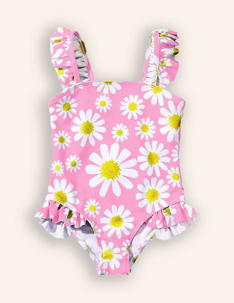 Flower Print One-piece Swimsuit