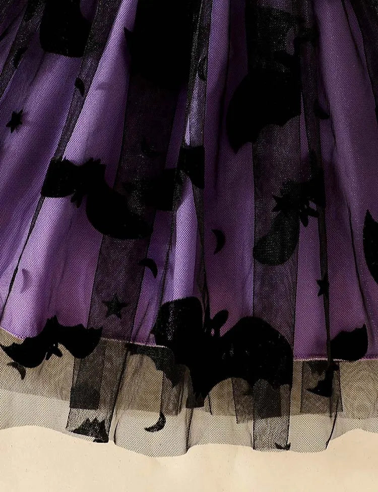 Halloween Cute Bat Tulle Dress