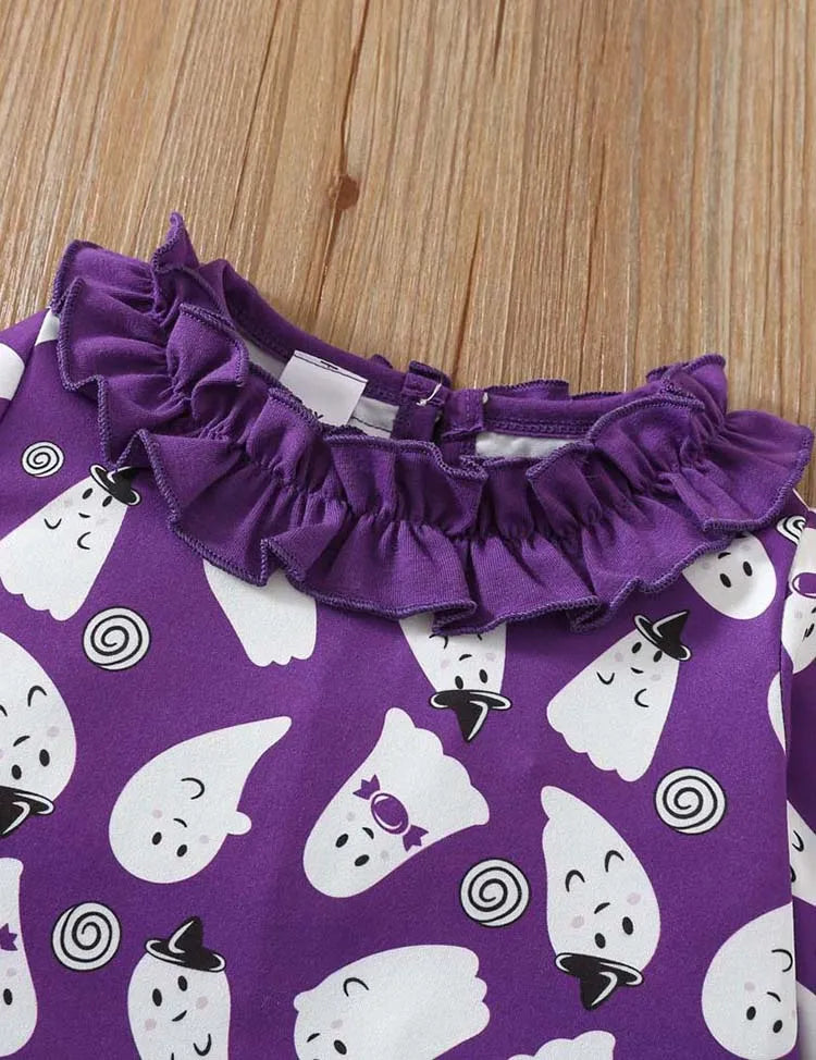 Halloween Printed Lace Set