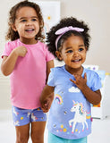Rainbow Unicorn Print Short Sleeve T-Shirt