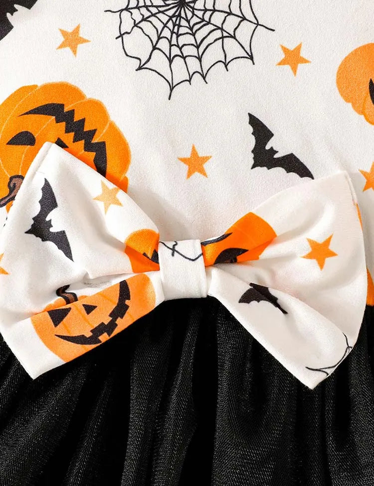 Halloween Cute Bat Tulle Dress