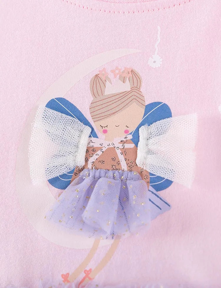 Cute Girl Long Sleeve Tulle Dress