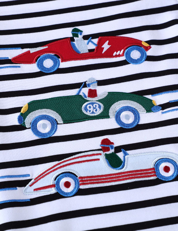 Cars Embroidered Long Sleeve T-Shirt