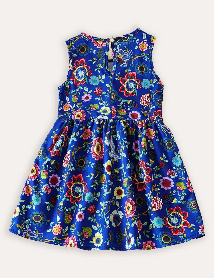 Floral Print Sleeveless Dress