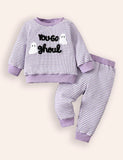 Halloween Ghost Embroidered Loungewear Set