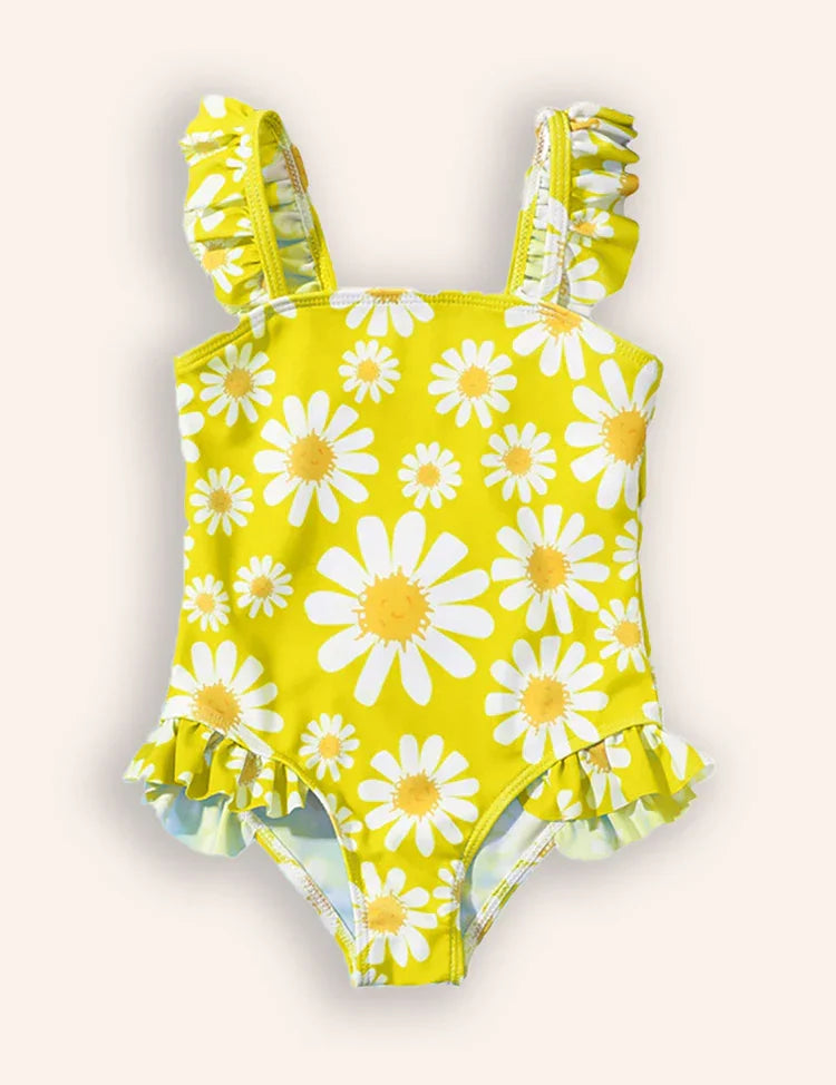 Flower Print One-piece Swimsuit