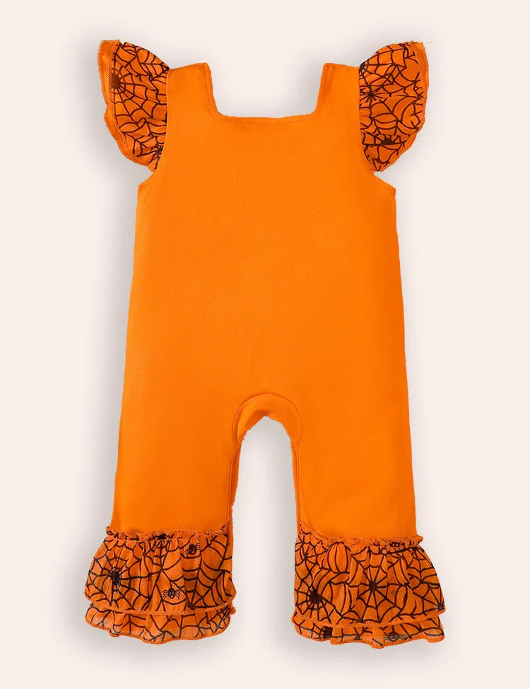 Halloween Embroidered Romper