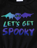 Halloween Bat Print Cape + Tulle Vest Dress Set