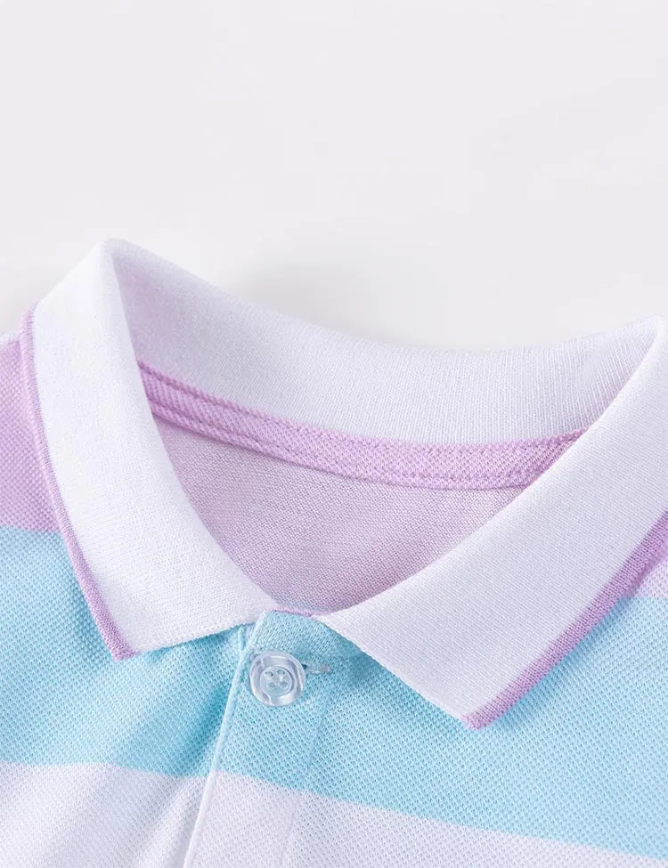 Cartoon Striped Pony Long Sleeve Dress