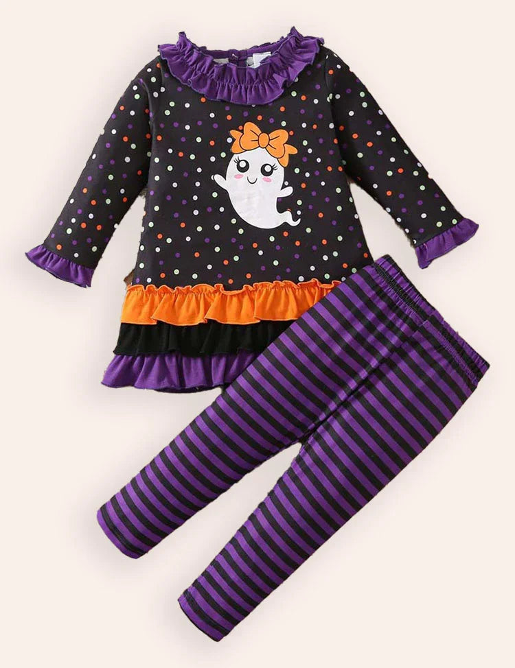 Halloween Printed Lace Set