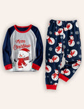 Christmas Snowman Print Family Matching Pajamas Sets