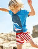 Shark Print Short Sleeve T-Shirt