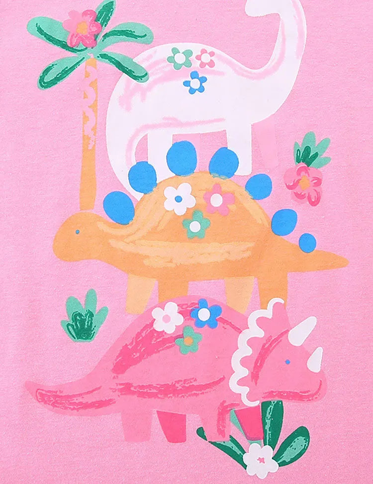 Dinosaur Print Short-sleeved T-shirt